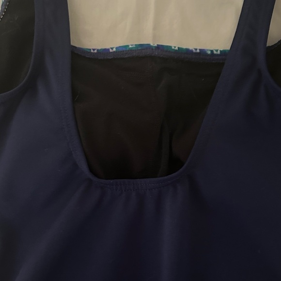 Blue One Piece Swimsuit TYR SIZE 10 - Picture 9 of 9